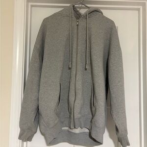 Brandy Melville Gray Zip-Up